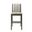 Nolan 26 Inch Counter Height Rubberwood Barstool with Fabric Seat In Gray and Dark Roast