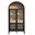 Nolan Arched Bar Cabinet In Black Oak