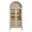 Nolan Tall Arched Storage Display Cabinet In Light Oak