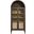 Nolan Tall Arched Storage Display Cabinet In Walnut Hickory