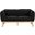 Nolita Boucle Fabric Loveseat In Black