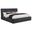 Nollet 48-Inch Upholstered Eastern King Platform Bed In Grey
