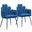 Noosa Dining Chair Set of 2 In Navy Blue
