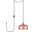 Nora 1 Light Honey Gold Plug-In Pendant LDPG2003HG