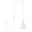 Nora 1 Light White Plug-In Pendant LDPG2001WH