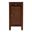 Nora 12 Inch Rectangular Wood 1 Door Narrow End Table with Pull-Out Tray In Medium Brown