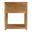 Nora 21 Inch Rectangular Wood 1 Drawer Small Nightstand with Lower Open Shelf In Natural