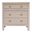 Nora 25 Inch Rectangular Wood 3 Drawer Nightstand In Taupe