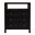 Nora 27 Inch Rectangular Wood 3 Drawer Tall Nightstand with Open Shelf on Top In Coffee