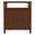 Nora 27 Inch Rectangular Wood 3 Drawer Tall Nightstand with Open Shelf on Top In Medium Brown