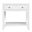 Nora 30 Inch Rectangular Wood 1 Drawer Wide Nightstand with Lower Open Shelf In White