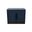 Nora 31 Inch 2 Door Storage Cabinet with Shelf In Blue and Whiskey