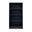 Nora 60 Inch Tall Wood 5 Shelf Bookcase In Black and Whiskey