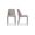 Nora Fabric Dining Chair In Light Grey