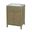 Nora Rectangular Wood & Marble Bathroom Vanity In Light Brown