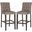 Norah Bar Stool Set of 2 in Dark Taupe