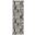 Nordic 2' x 6' Indoor Rug In Black and Grey