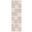 Nordic 2' x 6' Indoor Rug In Ivory and Taupe