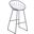 Nordic Barstool Set of 2 In Grey