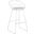 Nordic Barstool Set of 2 In White