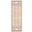 Nordic Modern 2' x 6' Indoor Rug In Ivory and Rust