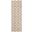 Nordic Modern 2' x 6' Modern Indoor Rug In Rust and Multi