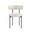Notting Hi Cleo Dining Chair Set of 2 In Macadamia Travertine and Black