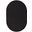 Nourison Essentials 6' x 9' Oval Outdoor Rug In Black