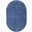 Nourison Essentials 6' x 9' Oval Outdoor Rug In Navy Blue