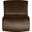 Nouveau Velvet Accent Chair In Brown Velvet