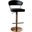 Nova Adjustable Height Round Barstool In Black