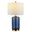 Novah Glass Table Lamp in Blue