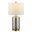 Novah Glass Table Lamp in Silver