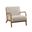 Novak Lounge Chair In Cream