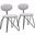 Novi Dining Chair Set of 2 In Dove Gray