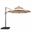 Nuti 10 Foot Round Umbrella In LED Light In Beige