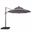 Nuti 10 Foot Round Umbrella In LED Light In Gray