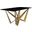 Nuvor 55 Inch Dining Table In Black and Gold