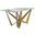 Nuvor 55 Inch Dining Table In Light Grey and Gold