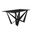 Nuvor 55 Inch Dining Table with Glass Top In Black
