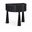 Oasis Acacia Veneer and Solid Wood Night Stand In Black