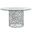 Oasis Coral 54 Inch Dining Table In Antique Nickel