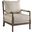 Blanchett Cushion Back Accent Chair Beige and Natural