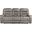 Oberon Double Reclining Sofa In Brown and Gray