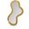 Oblique 28 x 48 Inch Mirror In Gold