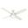 Ocala 52 Inch Damp Rated Ceiling Fan with LED Light Kit and Pull Chain In Fresh White