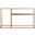 Octavia Beige and Black and Gold Console Table