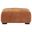 Octavia Fabric Upholstered Rectangular Ottoman In Orange