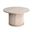 Octavia Fluted Mango Wood Round Coffee Table In Natural