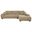 Octavia Upholstered Sectional Chaise Sofa In Camel